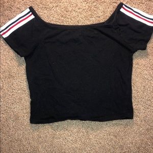 Teens black crop top